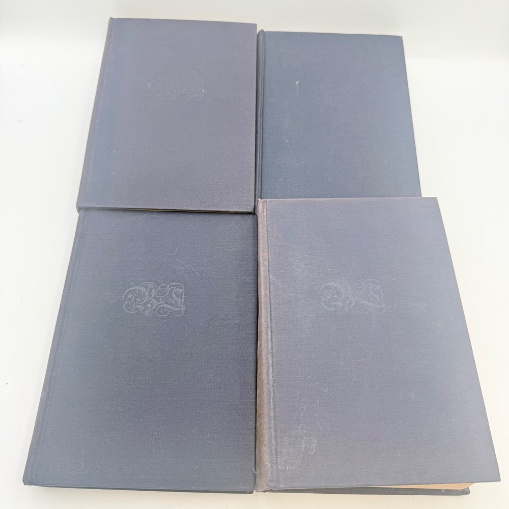 Vintage Hardcover Book Set 4pc Gilt Spine Ellen Glasgow Charles Reade Purple - Picture 5 of 16